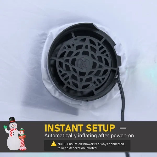 7.9 Feet Christmas Inflatable Snowman Decoration Airblown Lighted For Home Indoor Outdoor Garden Lawn Decoration Party Prop